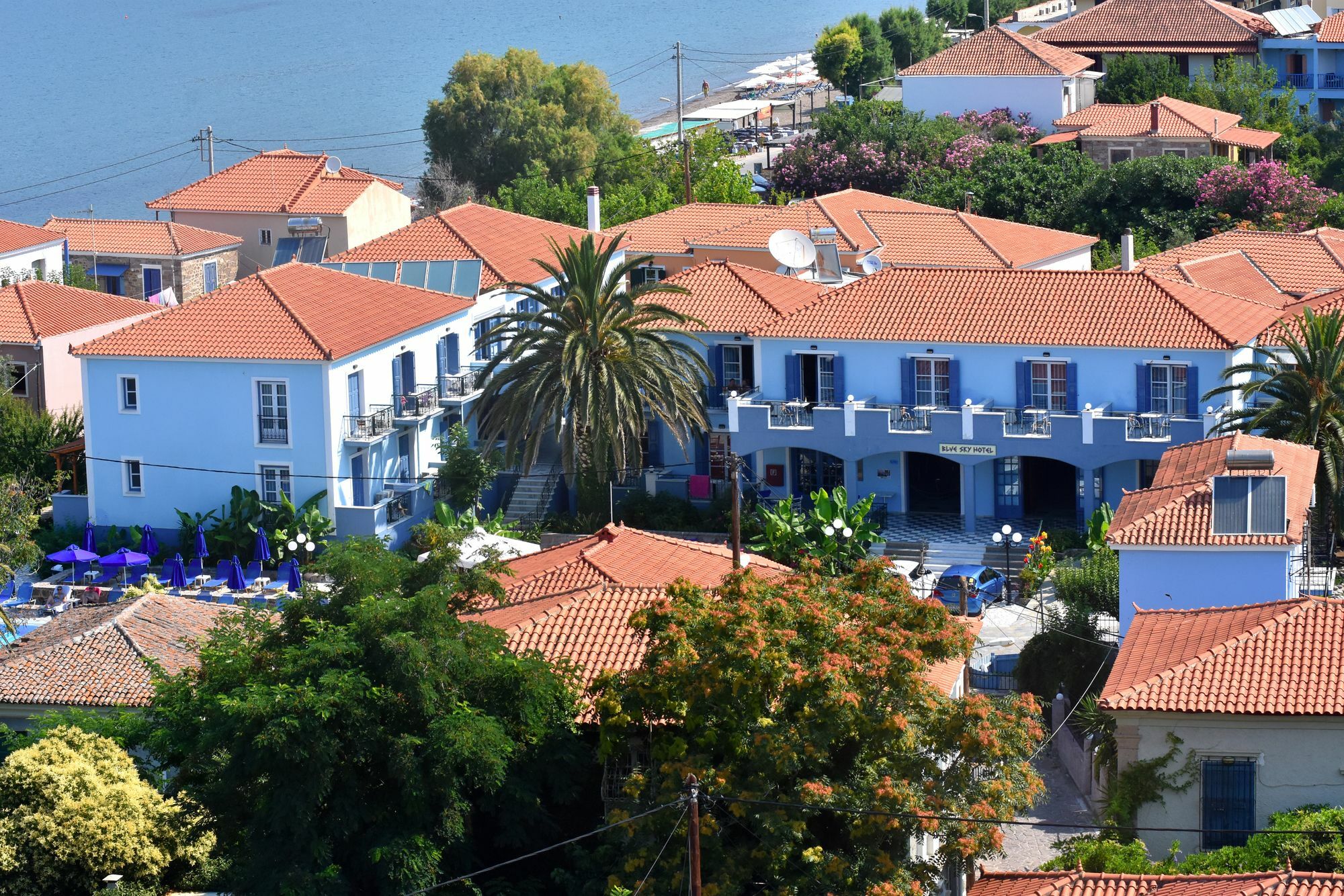 Blue Sky Hotel - Petra - Lesvos - Greece 외부 사진